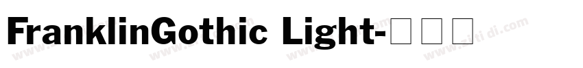 FranklinGothic Light字体转换